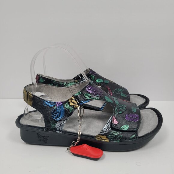 Alegria Viki Workwomanship Women's Embossed Sandals VIK-839 US Size 7 EU 37 - Picture 1 of 8
